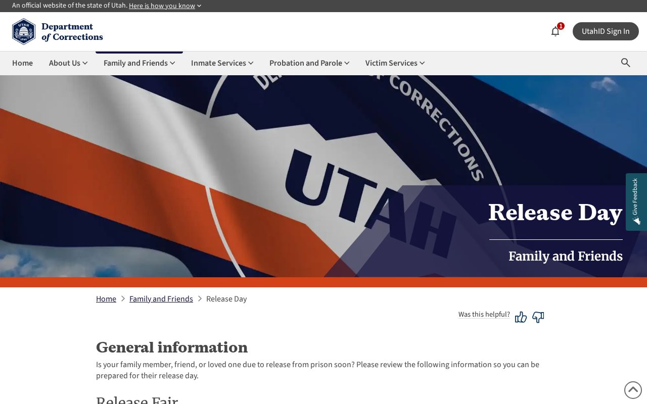 UDC release day for state clients leaving Sanpete County Jail